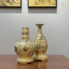 Bình Hoa Lam - Tỳ Bà vẽ vàng 24k CB1