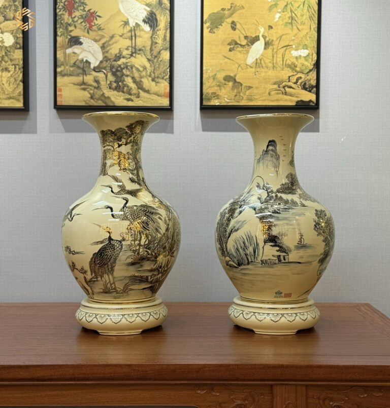 Gốm Chu Đậu ngày nay đã trở thành vật trang trí và quà tặng cao cấp